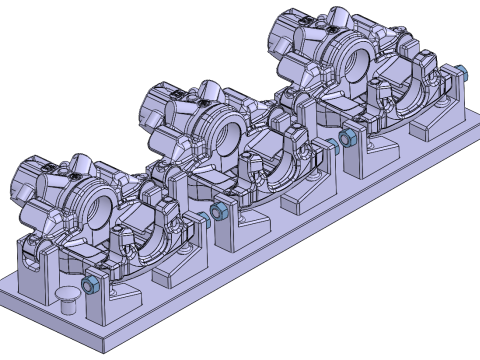 톱기계 띠톱 자동 절단 장비 SolidWorks 3D 3D 모델