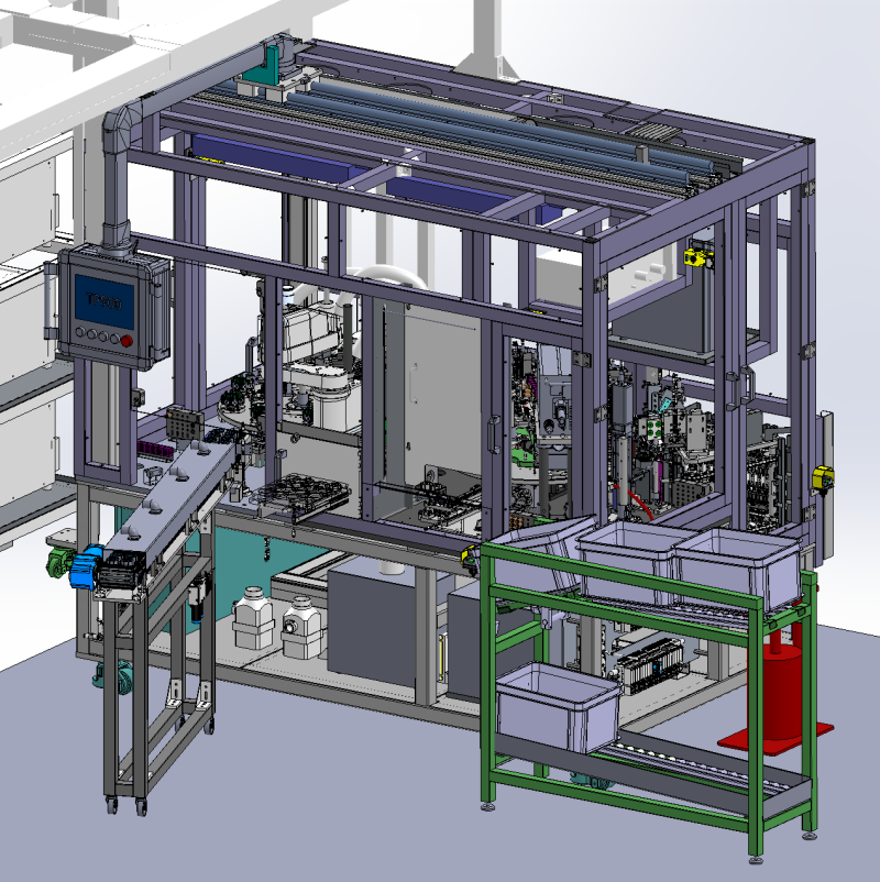 SolidWorks 3D电机转子生产设备 3D 模型 .c4d .max .obj .3ds .fbx .stl .blend