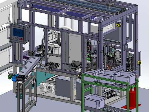 Équipement de production de rotor de moteur 3D SolidWorks Modèle 3D