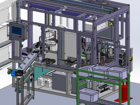 Обладнання для виробництва ротора двигуна SolidWorks 3D 3D Модель