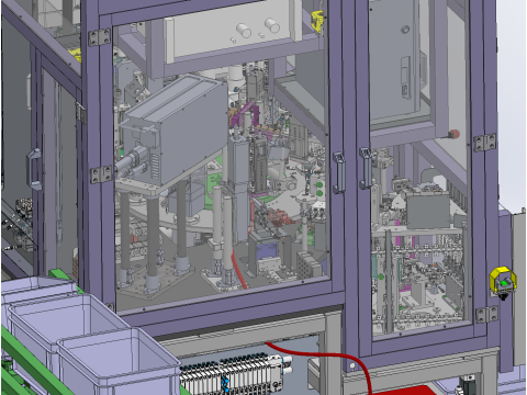 SolidWorks 3D电机转子生产设备 3D 模型
