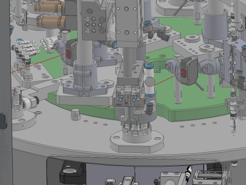 SolidWorks 3D电机转子生产设备 3D 模型