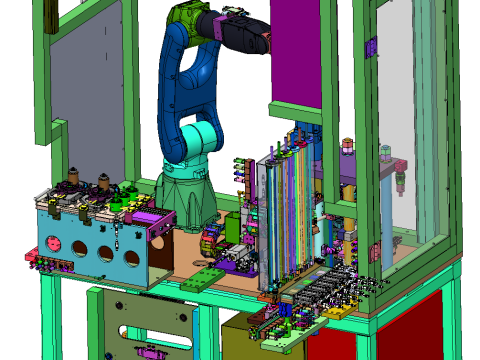 Gear oil injection press fitting equipment SolidWorks 3D 3D Model
