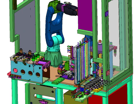 Dişli yağı enjeksiyon pres bağlantı ekipmanı SolidWorks 3D 3D Model