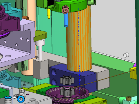 Peralatan press injeksi oli roda gigi SolidWorks 3D Model 3D