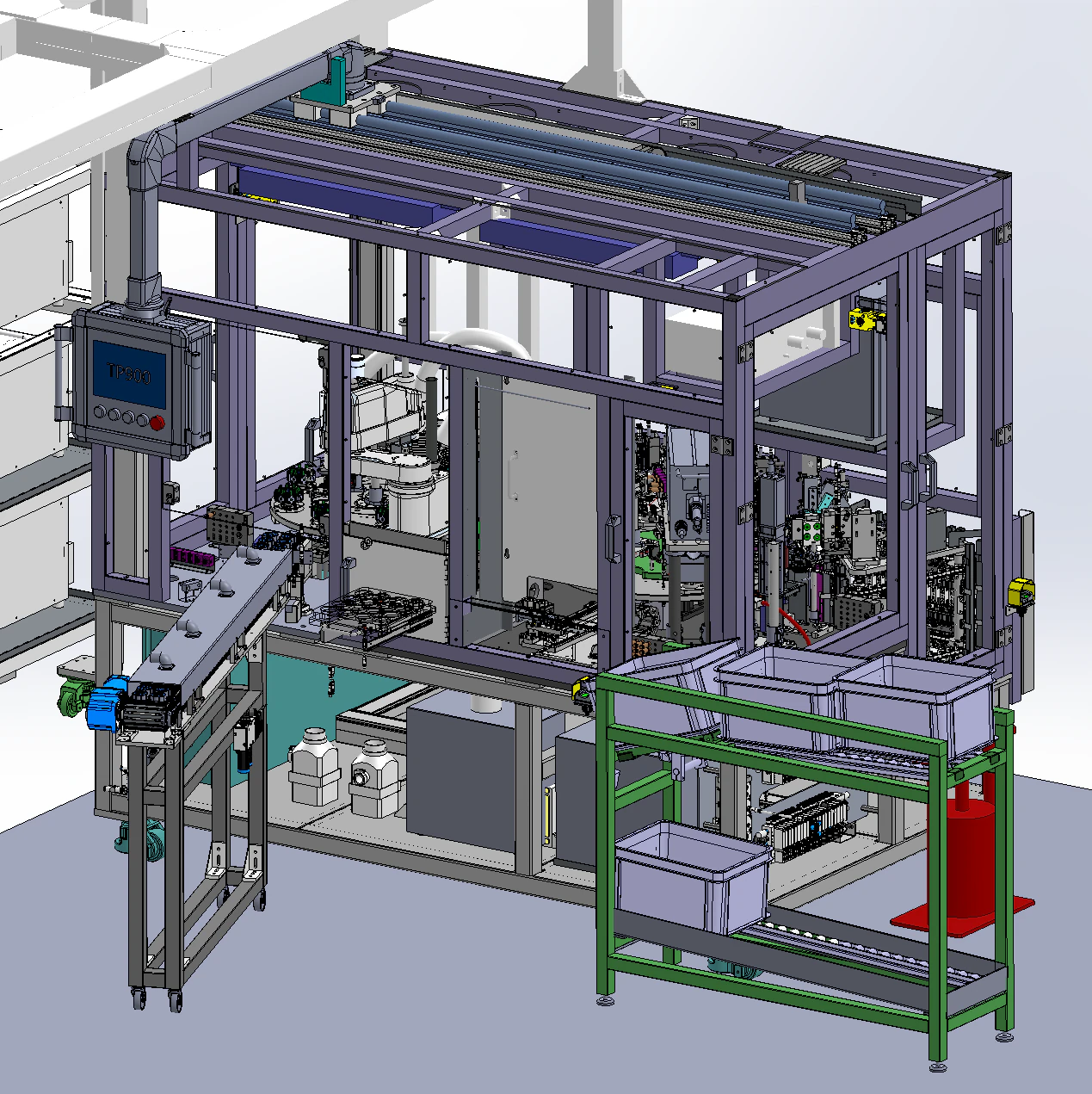 Equipamento de produ&ccedil;&atilde;o de rotor de motor SolidWorks 3D Modelo 3D .c4d .max .obj .3ds .fbx .stl .blend 