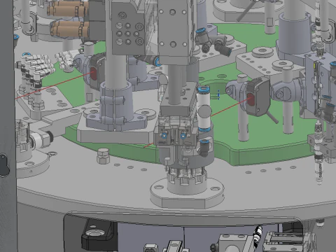 Equipamento de produ&ccedil;&atilde;o de rotor de motor SolidWorks 3D Modelo 3D