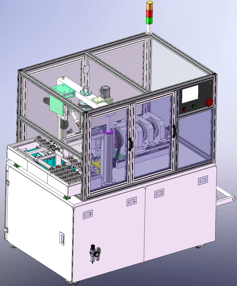 Máquina de enrolamento de rotor de motor RT SolidWorks editável Modelo 3D .c4d .max .obj .3ds .fbx .stl .blend