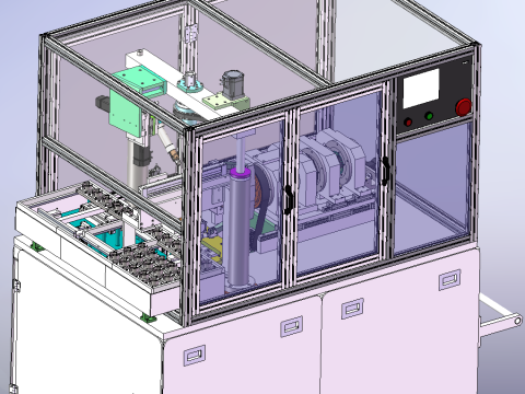 RT-Motor-Rotor-Wickelmaschine SolidWorks bearbeitbar 3D Modell