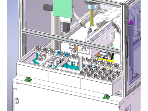 Máquina de enrolamento de rotor de motor RT SolidWorks editável Modelo 3D