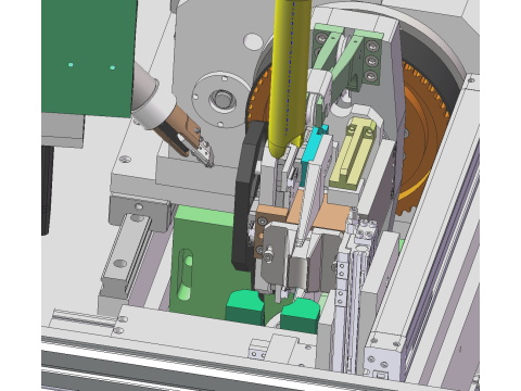 Máquina de enrolamento de rotor de motor RT SolidWorks editável Modelo 3D