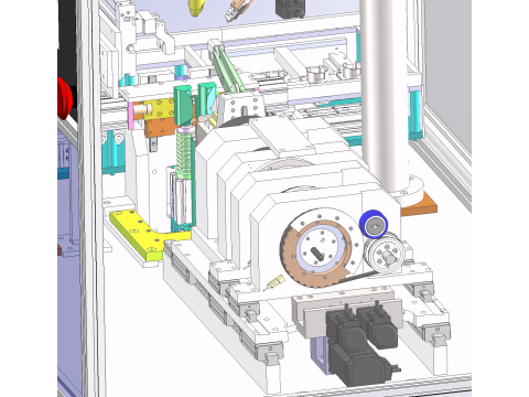 Máquina de enrolamento de rotor de motor RT SolidWorks editável Modelo 3D