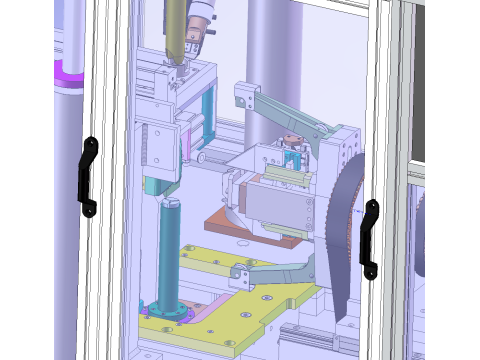 Máquina de enrolamento de rotor de motor RT SolidWorks editável Modelo 3D