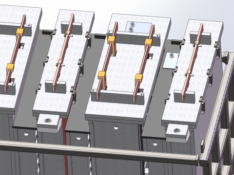Electrolytic equipment production line SolidWorks 3D Copper plating electrolysis equipment electro 3D Model