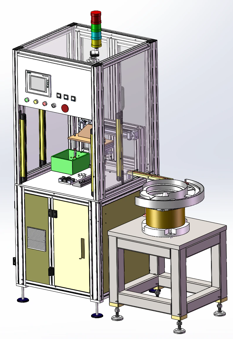 Filter cotton roll circular insertion machine SolidWorks 3D 3D Model .c4d .max .obj .3ds .fbx .stl .blend 