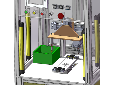 Machine d'insertion circulaire de rouleaux de coton filtrant SolidWorks 3D Modèle 3D