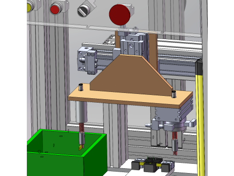 Machine d'insertion circulaire de rouleaux de coton filtrant SolidWorks 3D Modèle 3D