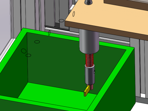 Machine d'insertion circulaire de rouleaux de coton filtrant SolidWorks 3D Modèle 3D