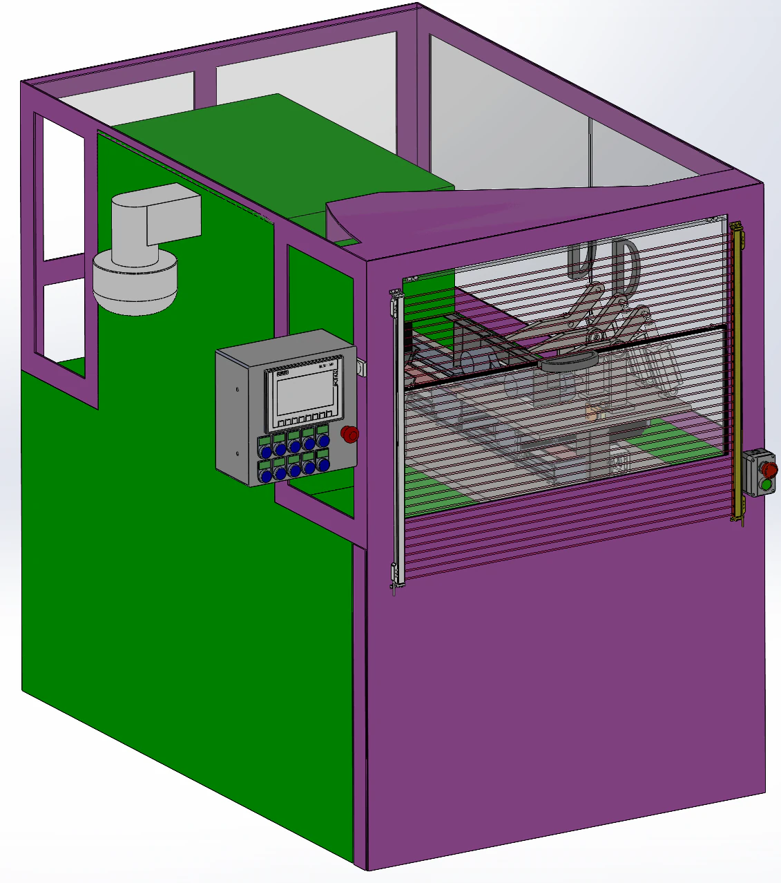 Sawing machine automated cutting SolidWorks 3D 3D Model .c4d .max .obj .3ds .fbx .stl .blend