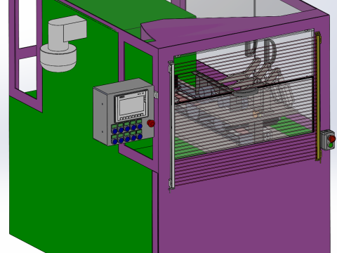 Sawing machine automated cutting SolidWorks 3D 3D Model