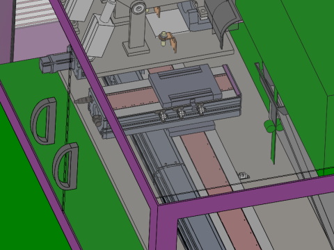 Sierra de corte automatizada SolidWorks 3D Modelo 3D