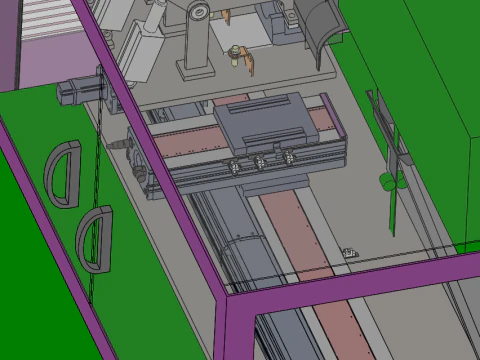 Sawing machine automated cutting SolidWorks 3D 3D Model