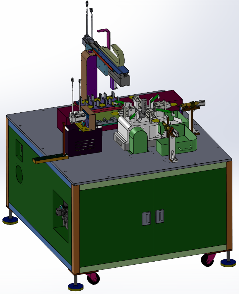 Mica winding machine SolidWorks 3DSquare mica sheet winding machine 3D Model .c4d .max .obj .3ds .fbx .stl .blend