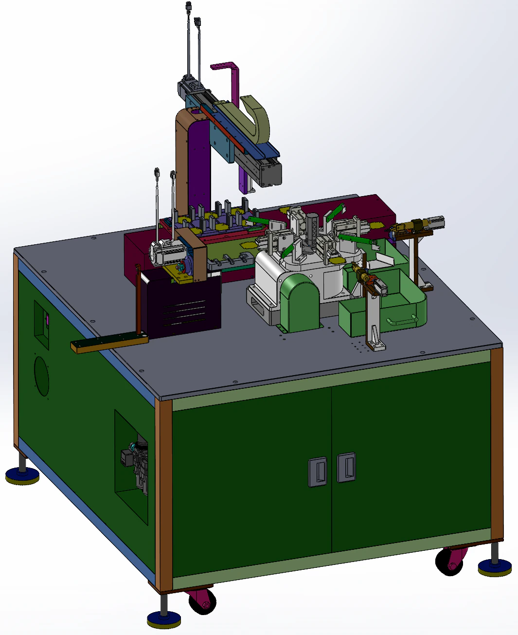 Mica winding machine SolidWorks 3DSquare mica sheet winding machine 3D Model .c4d .max .obj .3ds .fbx .stl .blend 