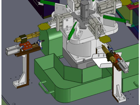 Mica winding machine SolidWorks 3DSquare mica sheet winding machine 3D Model