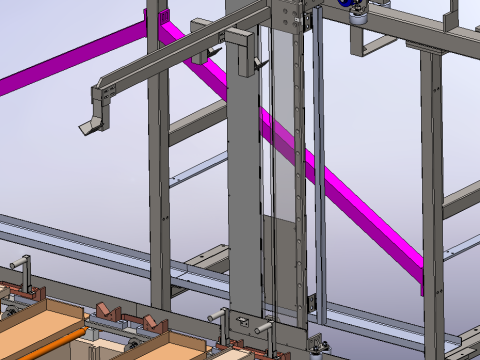 액세서리 표면 처리 생산 라인 SolidWorks 3D 3D 모델