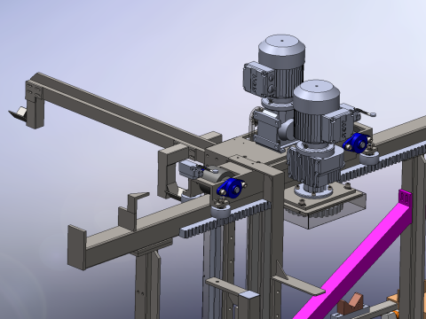 액세서리 표면 처리 생산 라인 SolidWorks 3D 3D 모델