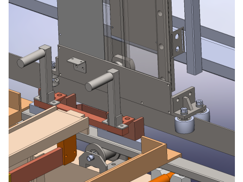액세서리 표면 처리 생산 라인 SolidWorks 3D 3D 모델