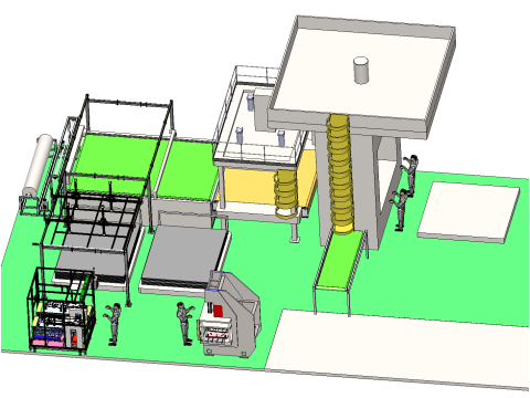 Линия по производству фетра SolidWorks 3D 3D Модель