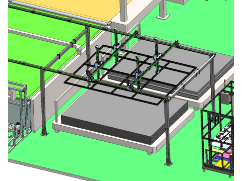 펠트 생산 라인 SolidWorks 3D 3D 모델