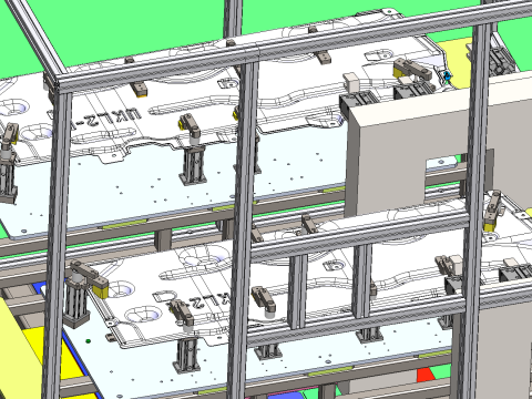 펠트 생산 라인 SolidWorks 3D 3D 모델