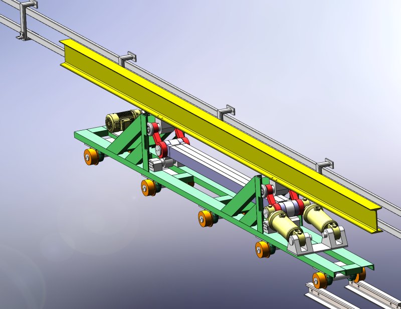 Carrello di sollevamento del collegamento SolidWorks 3D Modello 3D .c4d .max .obj .3ds .fbx .stl .blend