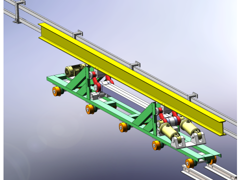 Linkage lifting car SolidWorks 3D 3D Model