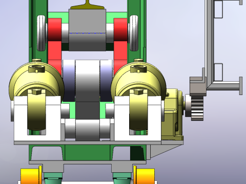 Carrello di sollevamento del collegamento SolidWorks 3D Modello 3D