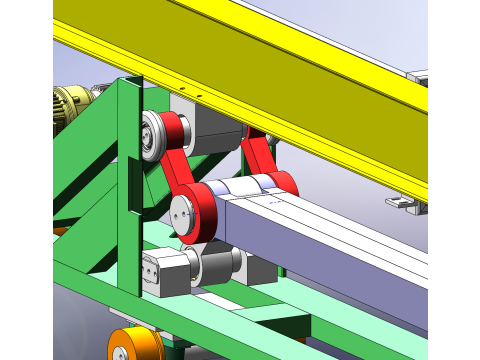 Carrello di sollevamento del collegamento SolidWorks 3D Modello 3D