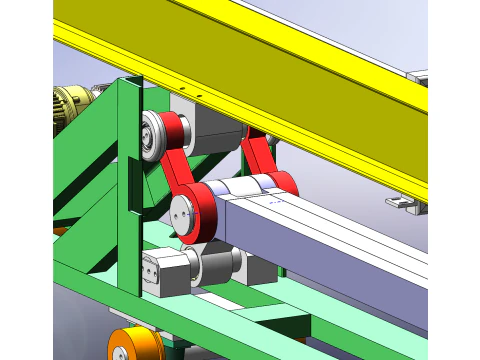 Linkage lifting car SolidWorks 3D 3D Model