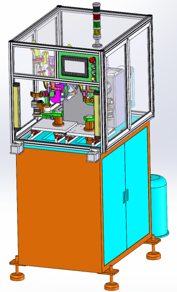 Bobinadora de doble estación SolidWorks 3D Modelo 3D .c4d .max .obj .3ds .fbx .stl .blend