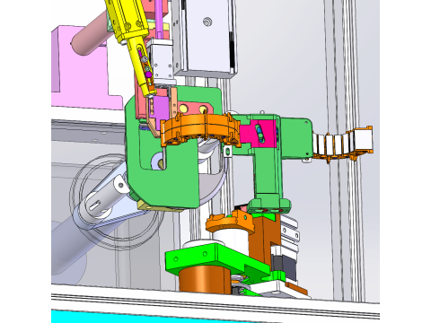 Bobinadora de doble estación SolidWorks 3D Modelo 3D