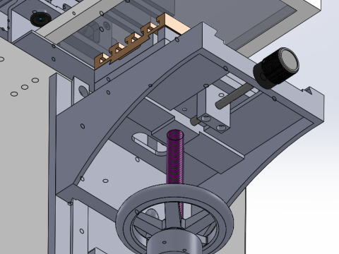 Vertical screen printing machine SolidWorks 3D 3D Model