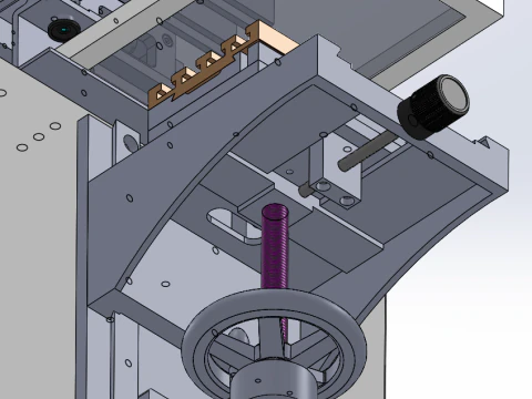 Vertical screen printing machine SolidWorks 3D 3D Model