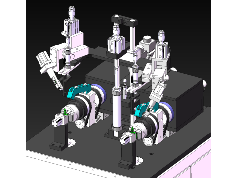 Máquina bobinadeira de duas extremidades SolidWorks 3D Modelo 3D