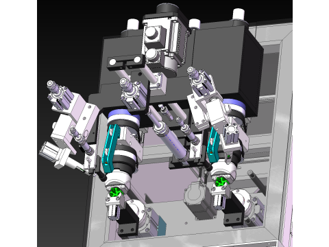 Máquina bobinadeira de duas extremidades SolidWorks 3D Modelo 3D