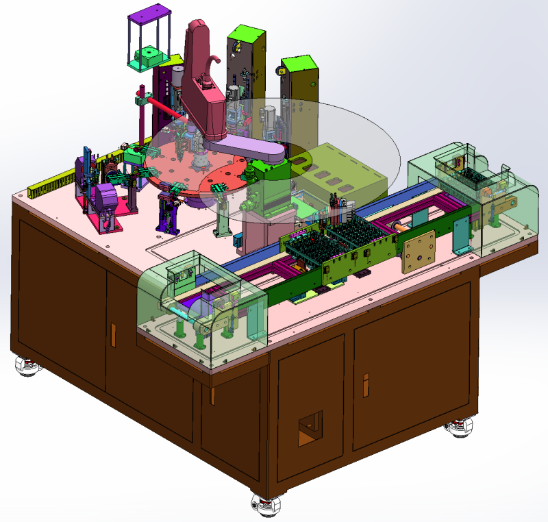 Plum blossom screw detection equipment SolidWorks 3D 3D Model .c4d .max .obj .3ds .fbx .stl .blend