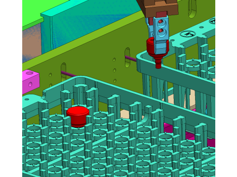 Pruimenbloesemschroefdetectieapparatuur SolidWorks 3D 3D Model