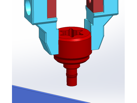 Pruimenbloesemschroefdetectieapparatuur SolidWorks 3D 3D Model