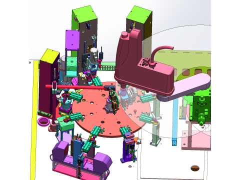 Pruimenbloesemschroefdetectieapparatuur SolidWorks 3D 3D Model